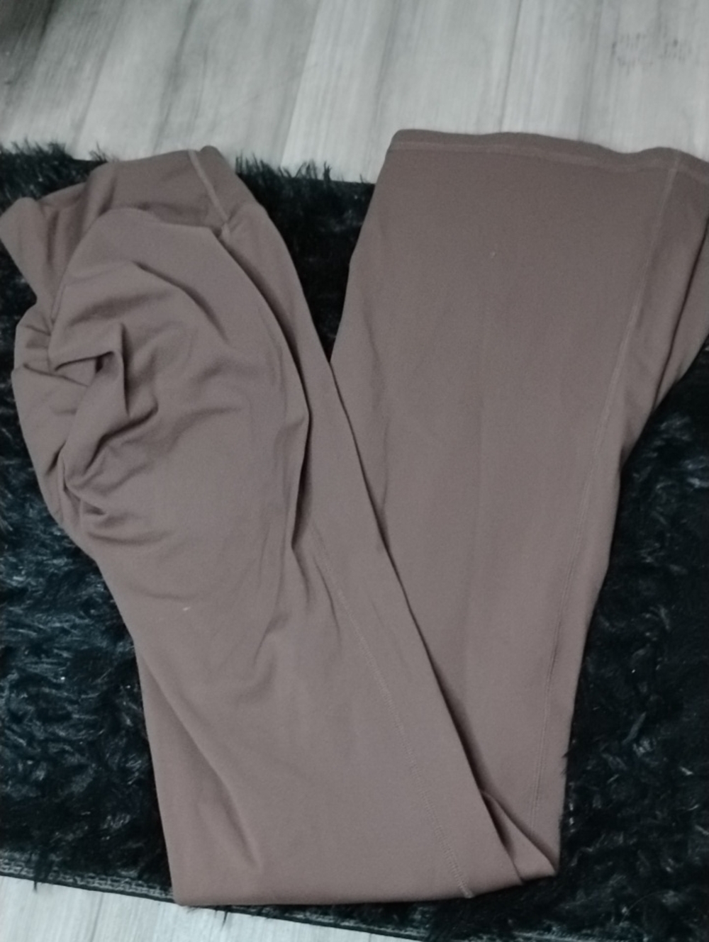 High-Waist Brown  Butt Lifting Women's Stretch Pants